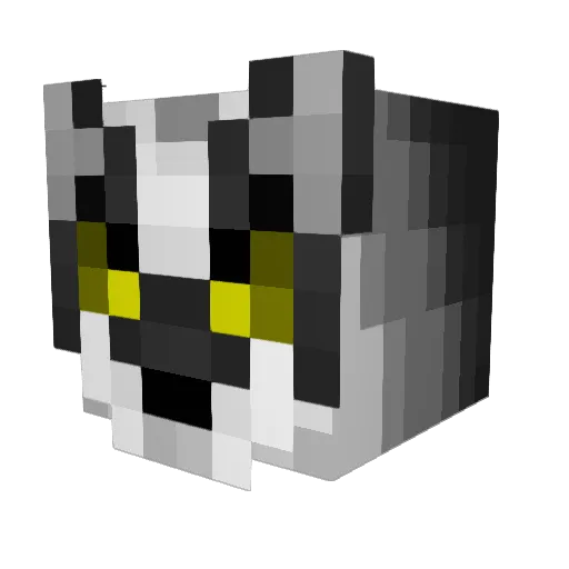 Astralide Minecraft avatar head, 3D render
