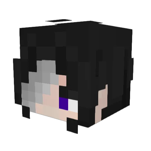 Astraligen Minecraft avatar head, 3D render