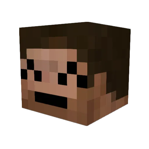 Astralistic Minecraft avatar head, 3D render
