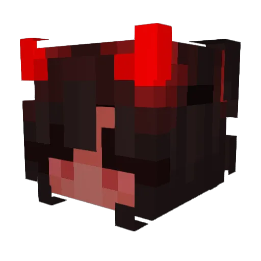 Astralita Minecraft avatar head, 3D render