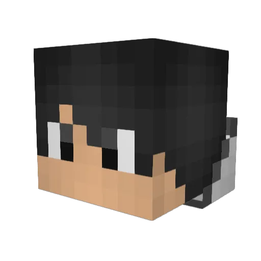 Astralite231 Minecraft avatar head, 3D render