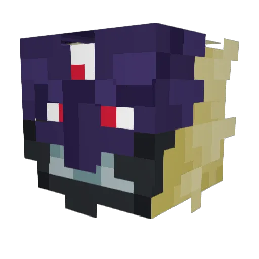 Astralix_ Minecraft avatar head, 3D render