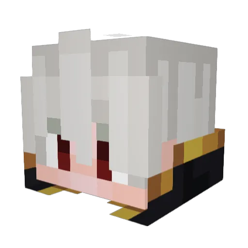 Astralpi Minecraft avatar head, 3D render