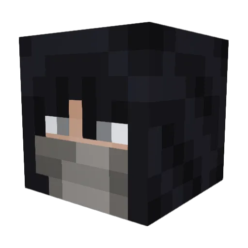 Astralreflux Minecraft avatar head, 3D render