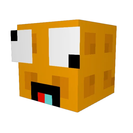 Astralswapped Minecraft avatar head, 3D render