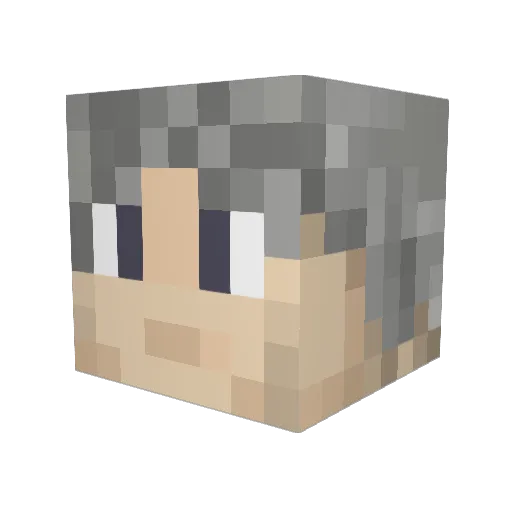 Astram22 Minecraft avatar head, 3D render