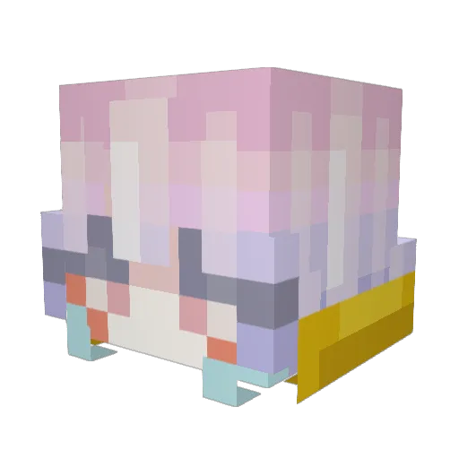 Astramellow Minecraft avatar head, 3D render