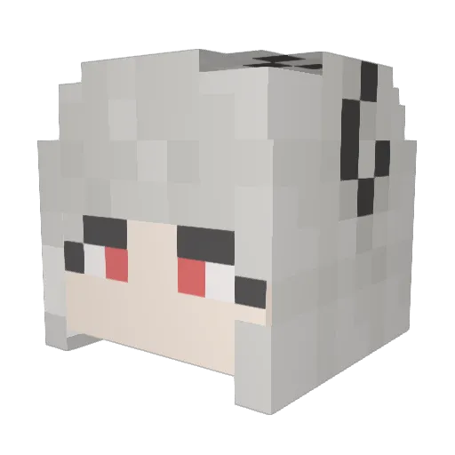 Astrareus Minecraft avatar head, 3D render