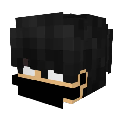 Astrario Minecraft avatar head, 3D render