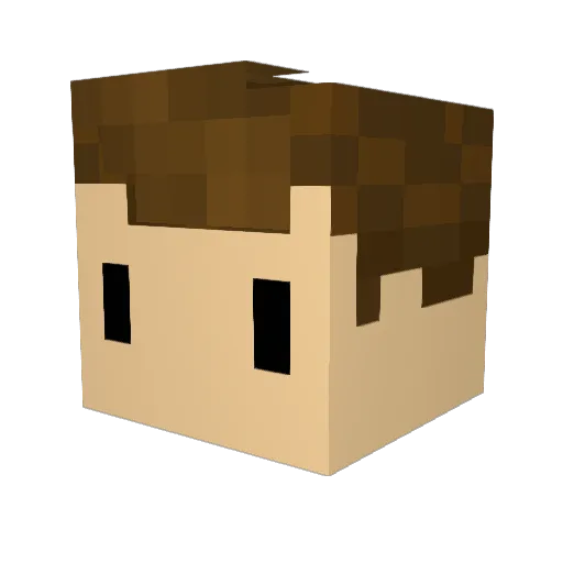 Astrarson Minecraft avatar head, 3D render