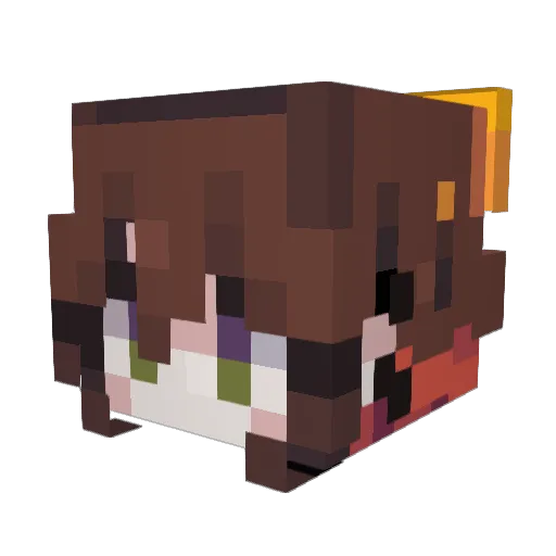 Astrea1415 Minecraft avatar head, 3D render