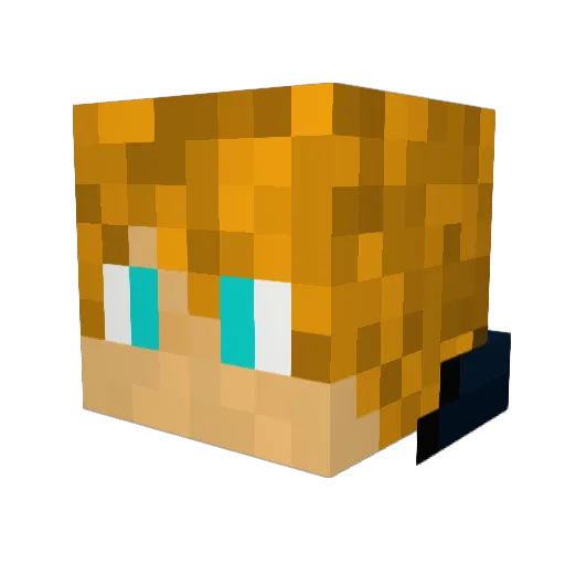 AstreaMK1 Minecraft avatar head, 3D render