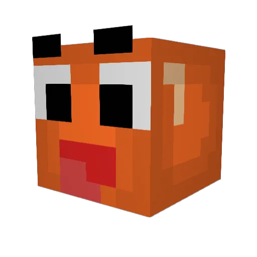 Astream9 Minecraft avatar head, 3D render