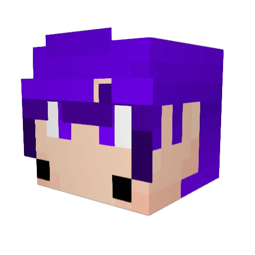 AstriaW Minecraft avatar head, 3D render