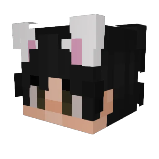 Astriath Minecraft avatar head, 3D render
