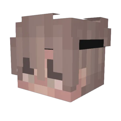 Astrid420 Minecraft avatar head, 3D render