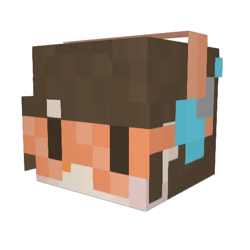 AstridStarstrid Minecraft avatar head, 3D render
