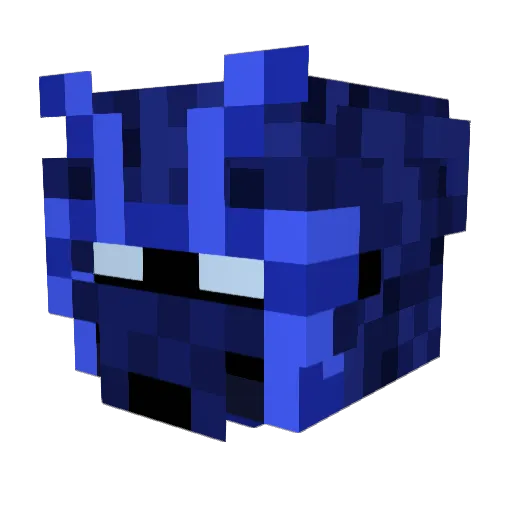 Astrixs Minecraft avatar head, 3D render