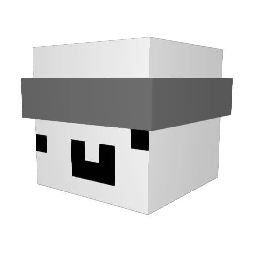 Astro1625 Minecraft avatar head, 3D render