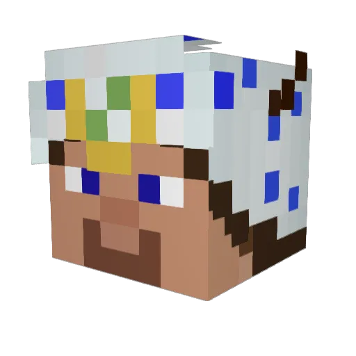 Astro30000 Minecraft avatar head, 3D render
