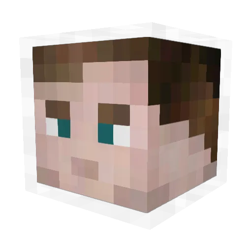 AstroAPS Minecraft avatar head, 3D render