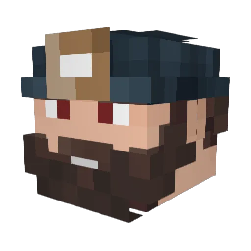 AstroAlchemist Minecraft avatar head, 3D render