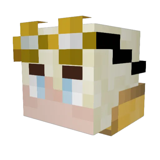 AstroAleks Minecraft avatar head, 3D render