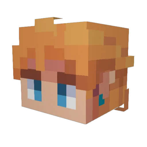 AstroBot6652 Minecraft avatar head, 3D render