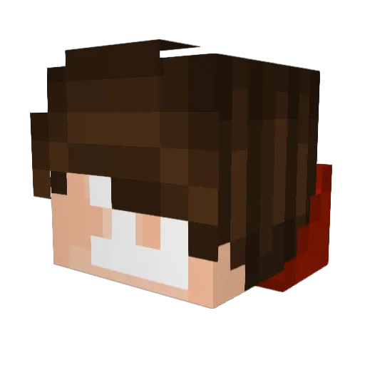 AstroBoy45 Minecraft avatar head, 3D render