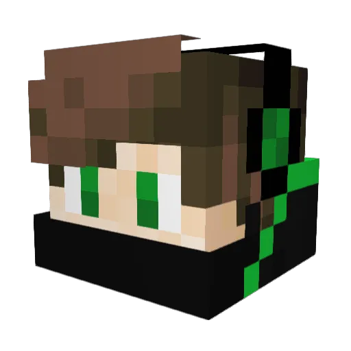 AstroDB Minecraft avatar head, 3D render