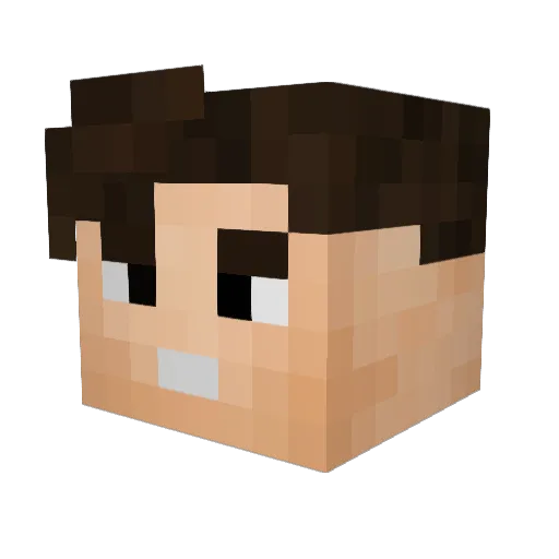 AstroDanZ Minecraft avatar head, 3D render
