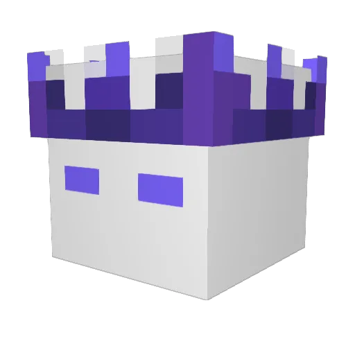 AstroDynamic_ Minecraft avatar head, 3D render
