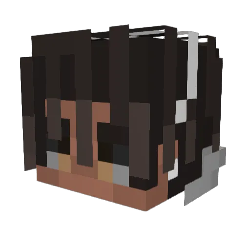 AstroGalaxy_05 Minecraft avatar head, 3D render