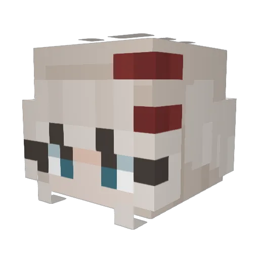 AstroGhost13 Minecraft avatar head, 3D render
