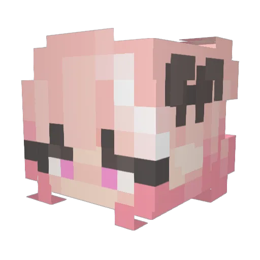 AstroKirii Minecraft avatar head, 3D render