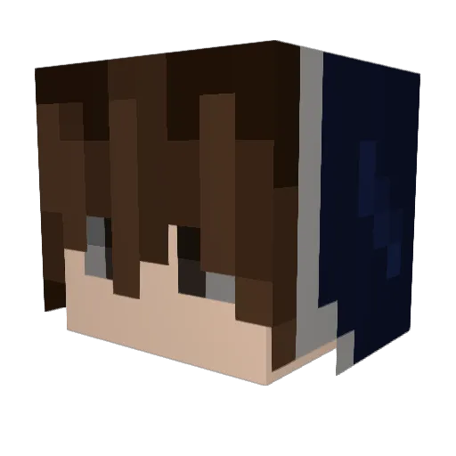 AstroLGE Minecraft avatar head, 3D render