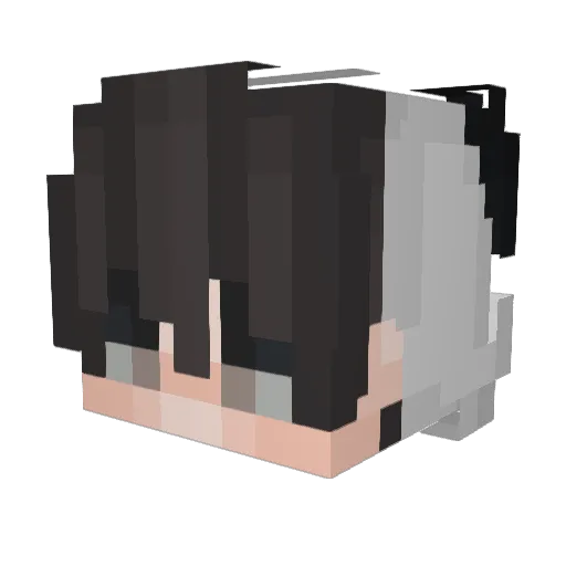 AstroMika Minecraft avatar head, 3D render