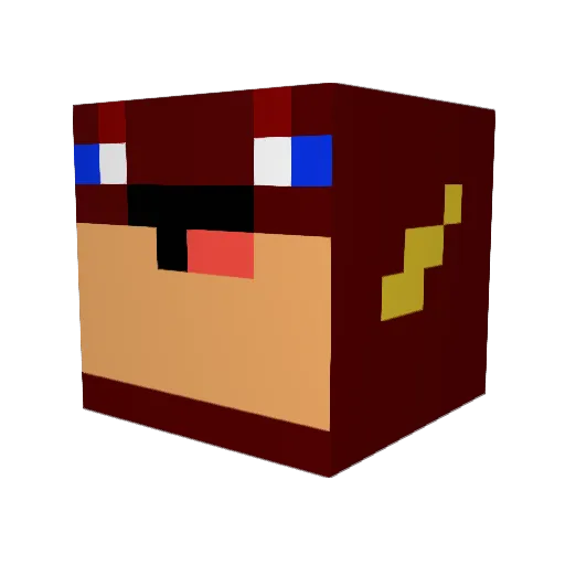 AstroNaut_Naut Minecraft avatar head, 3D render