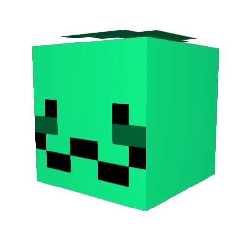 AstroPapuSupremo Minecraft avatar head, 3D render