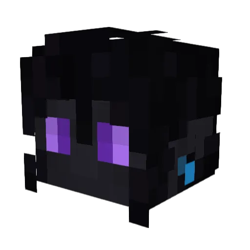 AstroParty Minecraft avatar head, 3D render