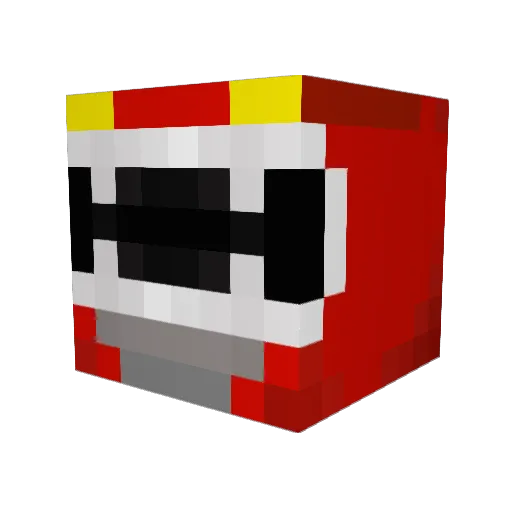 AstroPimp Minecraft avatar head, 3D render