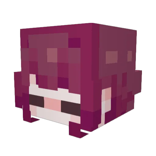 AstroReimu Minecraft avatar head, 3D render