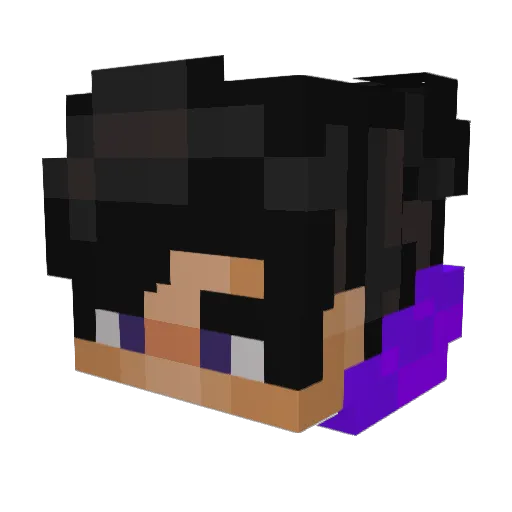 AstroRez Minecraft avatar head, 3D render
