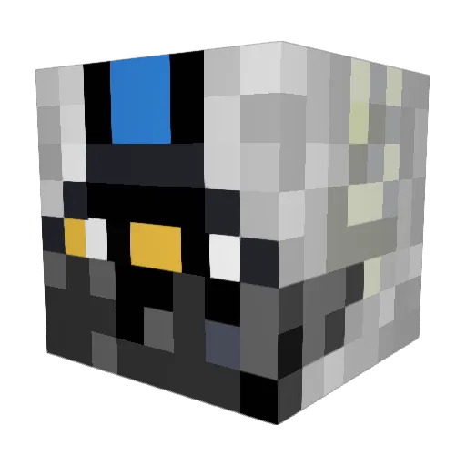 AstroTTV Minecraft avatar head, 3D render