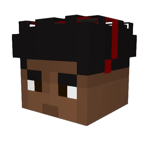 AstroVap3 Minecraft avatar head, 3D render