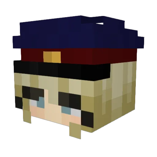 AstroWavezZz Minecraft avatar head, 3D render