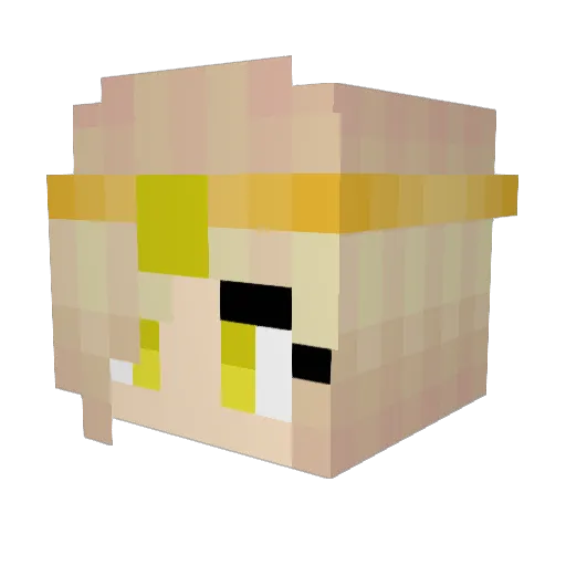 AstroWiw Minecraft avatar head, 3D render