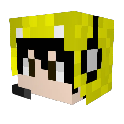 Astro_178 Minecraft avatar head, 3D render