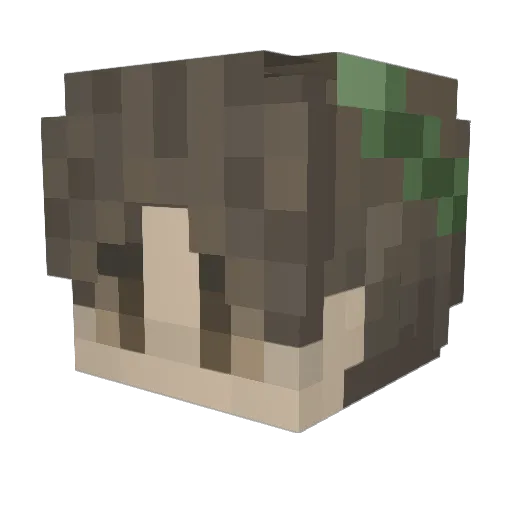 Astro_Banana Minecraft avatar head, 3D render