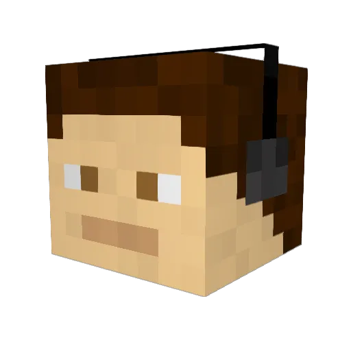 Astro_Bound Minecraft avatar head, 3D render